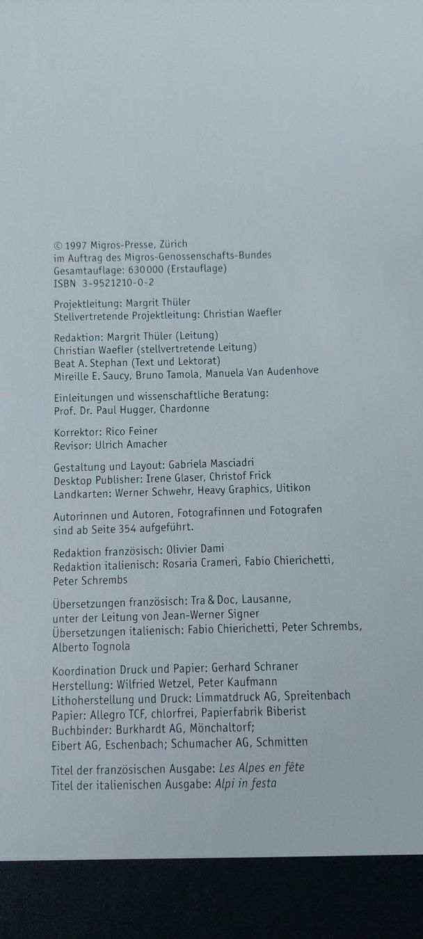 Bücher: Feste im Alpenraum – Neu (gemäss Beschreibung) aus Zürich von t24_de 2