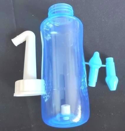 Kit Sinusite Rhume Kit Lavage Nasal 300ml - Bouteille Rinçage Nez Avec 30 Sachets Sel, Sans BPA Nettoyage Nez