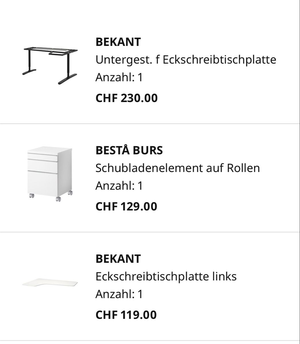 Ikea Scrivanie: Schreibtisch – Usato da Wetzikon ZH venduto da zehnderr01