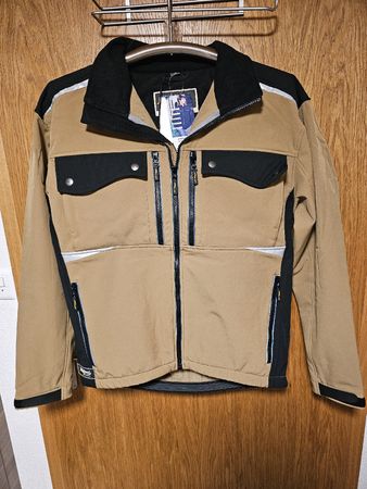 Wikland Winter Softshell Jacke, Khaki/Schwarz, Grösse M