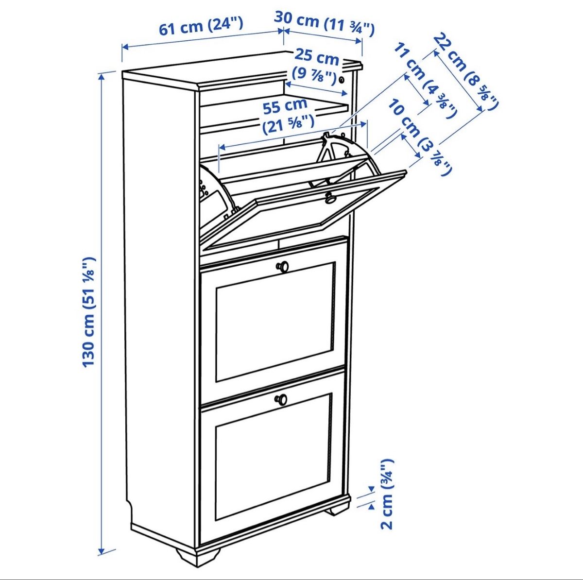 Armadi: 2 x IKEA Schuhschrank 3 Fächer – Usato da Wetzikon ZH venduto da SLS24 3