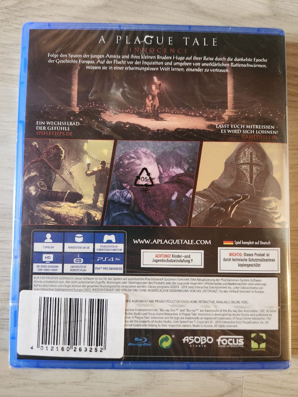 Sony Giochi: A Plague Tale: Innocence (PS4) - Neu – Nuovo e nell'imballaggio originale da Tafers venduto da whereyogamesat 1