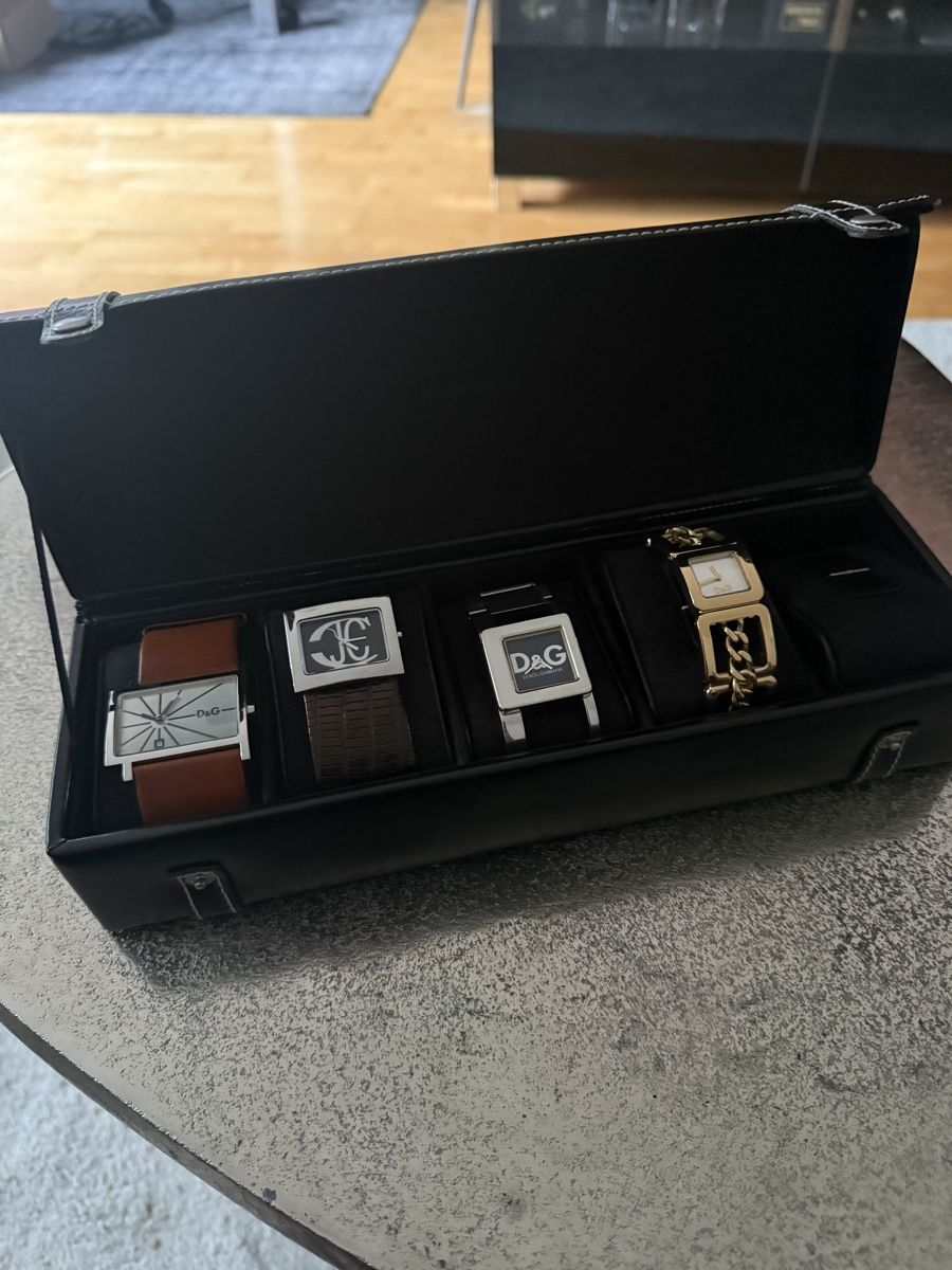 Valigie: Watch Set Leather Case Set of 5 – Usato da Zürich venduto da pinish 1