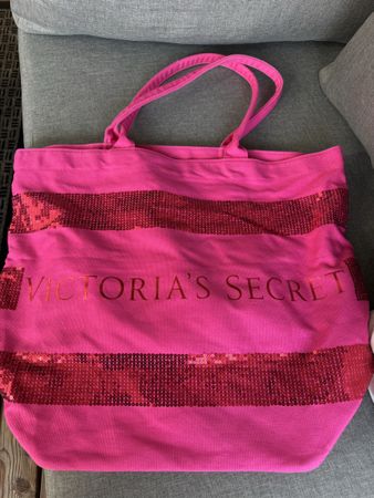 Tasche Victoria's Secret pink mit Pailletten, neuwertig