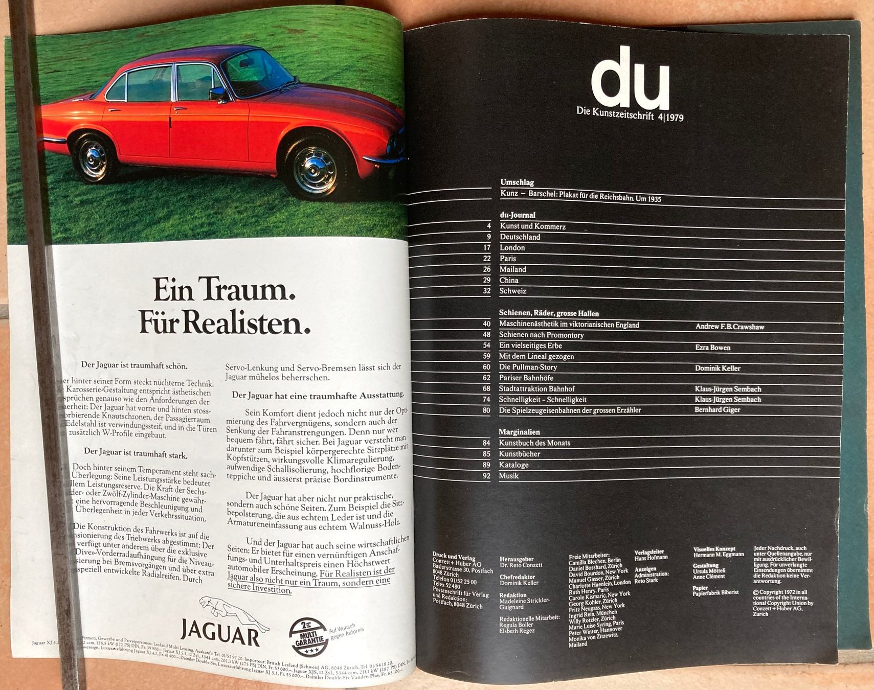Riviste & Magazine: DU - Die Kunstzeitschrift 4/1979 – Usato da Versoix venduto da Decapod 1