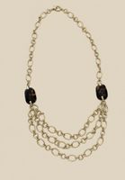 Vintage Monet Golden Chain Necklace from 1980th