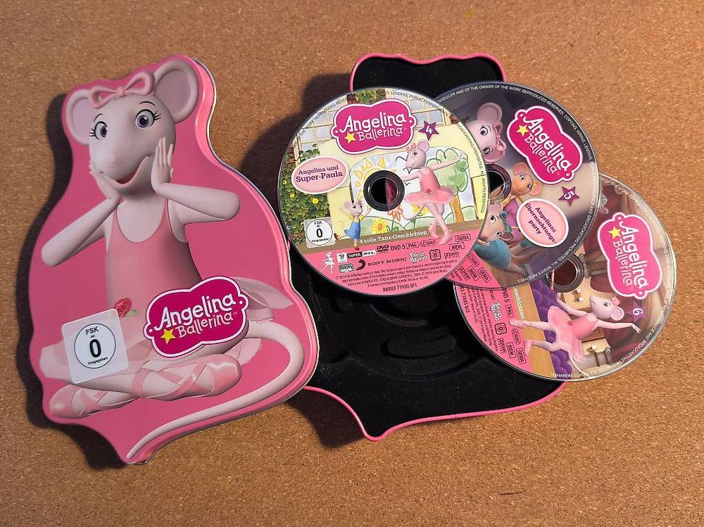 Box mit 3 DVDs "Angelina Ballerina" (Gebraucht) in Weisslingen für CHF ...