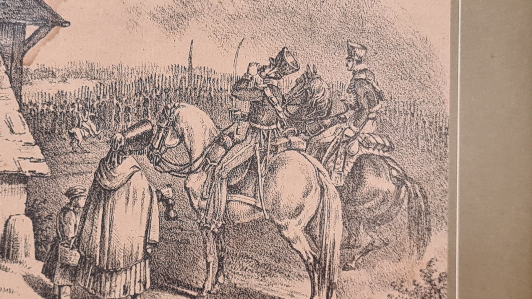 Grafica & Litografie: Militär Steindrucke 2 Stück gerahmt – Usato da Frauenfeld venduto da Purzli 1