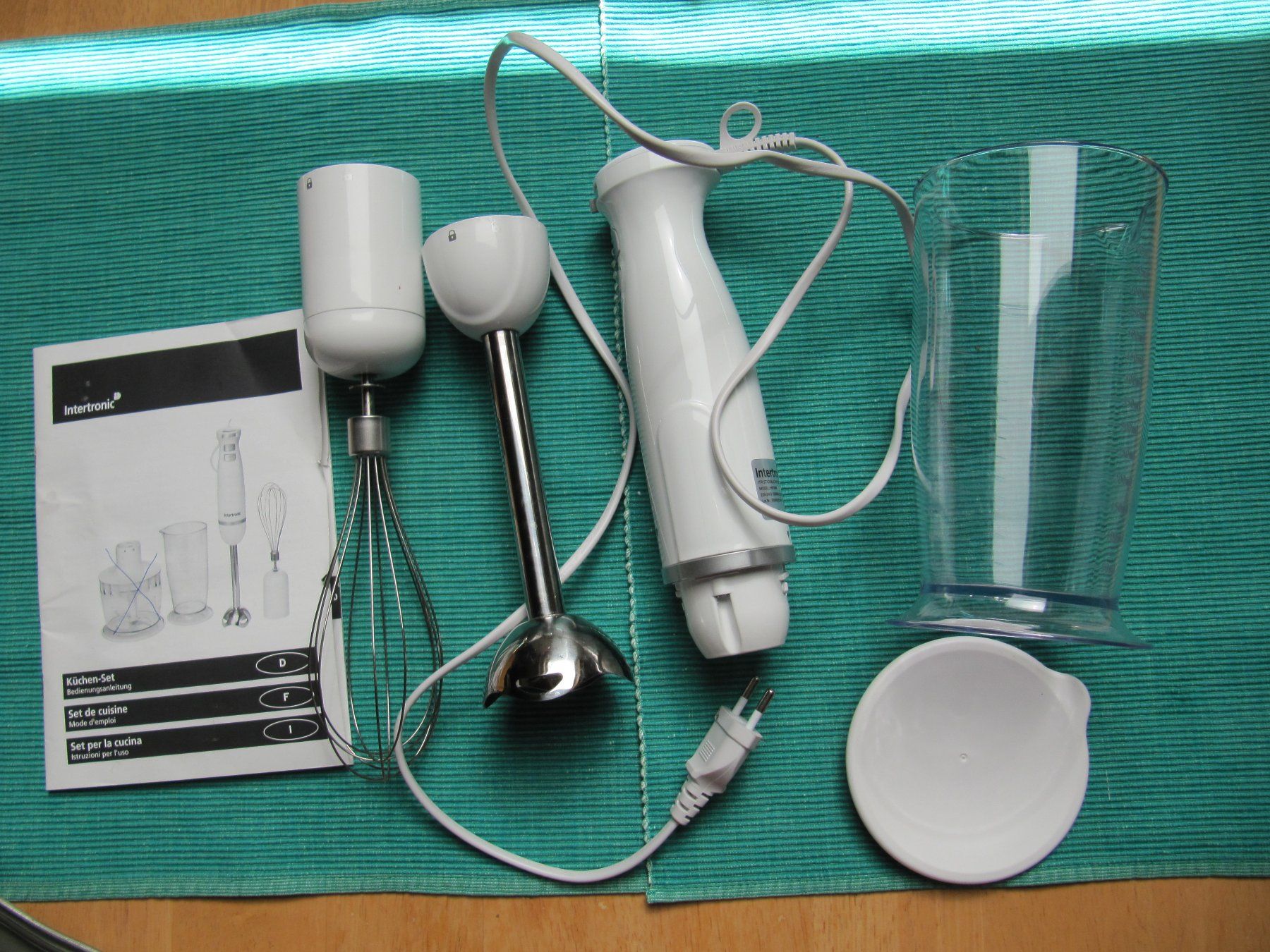 Elettrodomestici da cucina: Stabmixer Küchenset Intertronic, weiss - Pürier-Stab – Nuovo (secondo la descrizione) da Würenlos venduto da AustralisZ