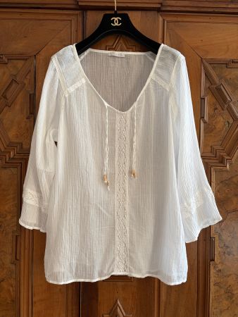 NILE  Bluse 100% Bio-Baumwolle, Größe XL  NEU
