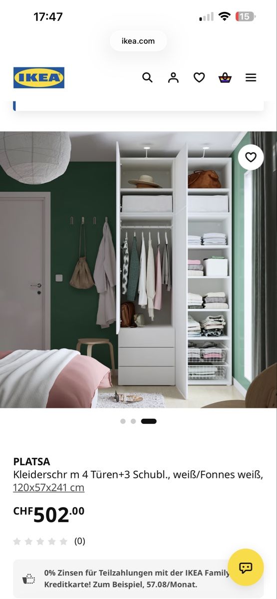 Ikea Armadi: Platsa Kleiderschrank IKEA – Nuovo (secondo la descrizione) da Liestal venduto da Maeggiih.95 2