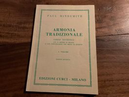 ARMONIA TRADIZIONALE CORSO SINTETICO 1 VOLUME HINDEMITH PAUL
