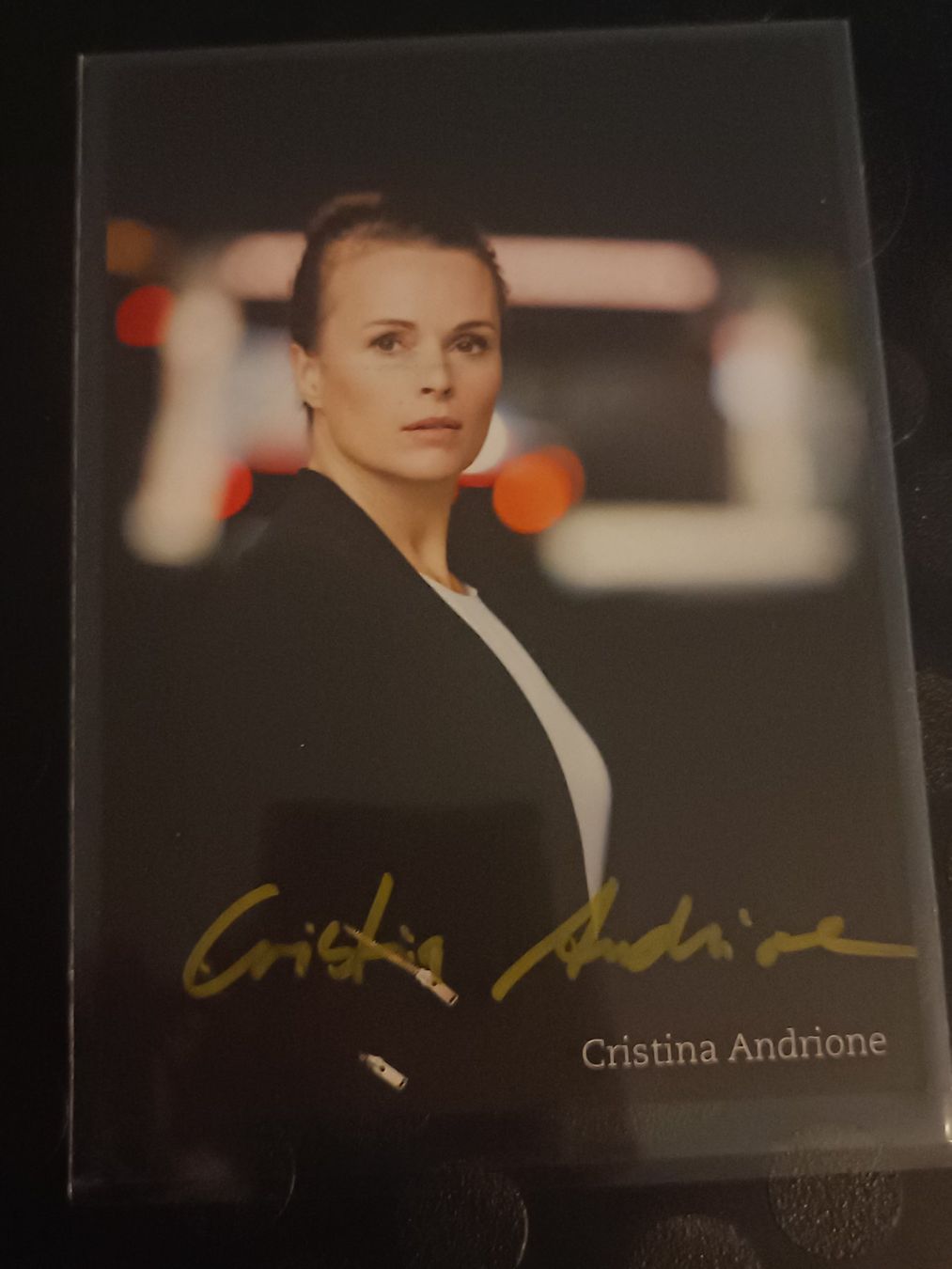 Autografi: Cristina Andrione - handsigniert – Usato da Menziken venduto da Artographs