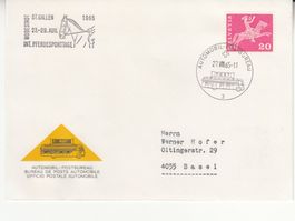 Sonderstempel A. 989 Pferdesporttage St. Gallen 1965