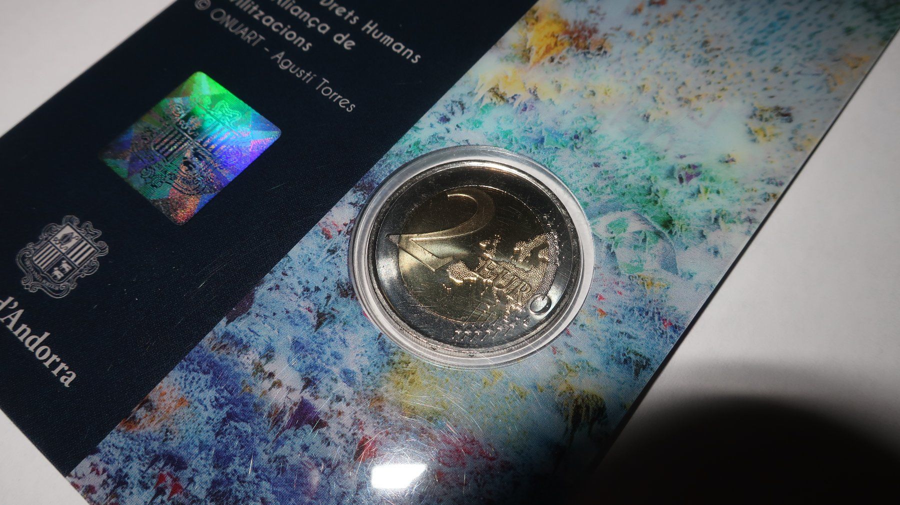 Alle Münzen: Andorra 2 Euros 2018  70 Anys – Gebraucht aus Cormoret von Pascalll2001 6