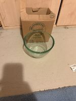 2 Schalen 14cm Durchmesser recyceltes Glas neu