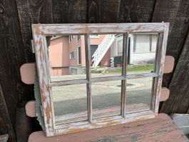 Altes Spiegel-Fenster, Shabby Chic Style, Vintage Look!