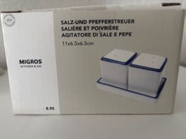 2 Stk. Set . Migros Salz und Pfefferstreuer, Neu ! Nr.5