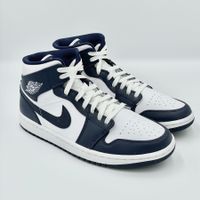 Nike Air Jordan 1 Mid White Obsidian Metallic Gold EU 44.5