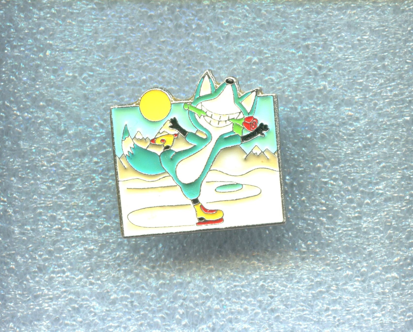 Placchette & Badge: Bankverein  Fuchs Topsy  Eisläufer – Usato da Winterthur venduto da Sammleroase