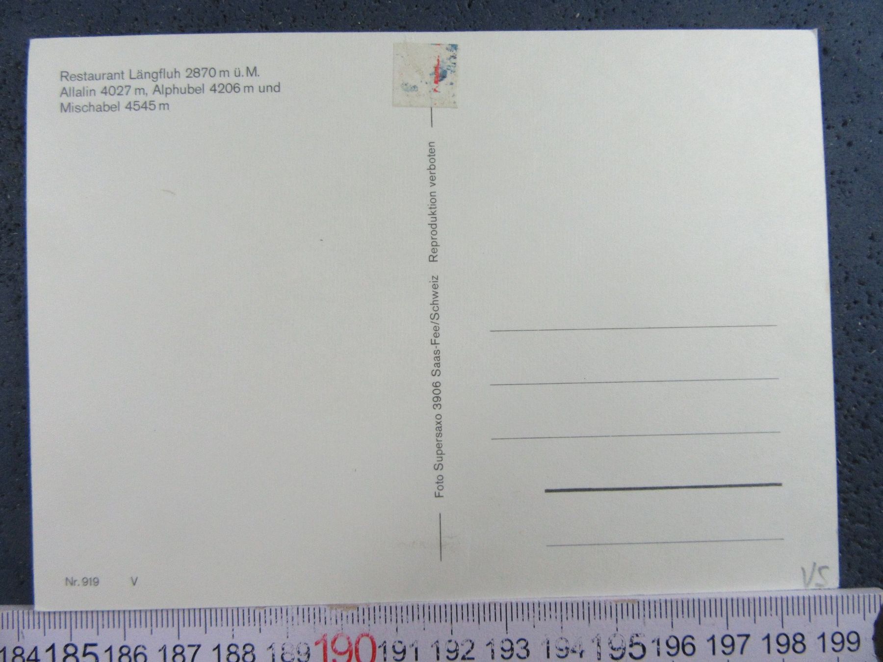 Cartoline postali: LÄNGFLUH RESTAURANT VS AK SKI – Usato da Ettingen venduto da Hausi4711 1