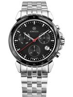 🇨🇭Herrenuhr ®Jowissa Swissmade Edelstahl Schwarz 5 BAR NEU