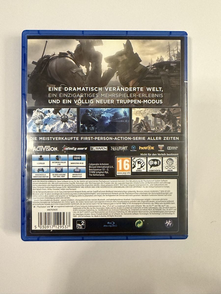 Sony Giochi: Call of Duty Ghosts Ps4 Game – Usato da Hendschiken venduto da Jamie2006 1