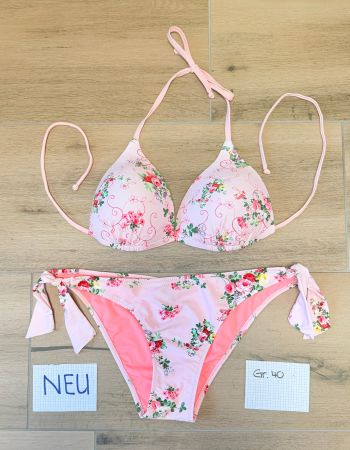 NEU ungetragener Bikini mit Blumenmuster, Gr. 40🌸