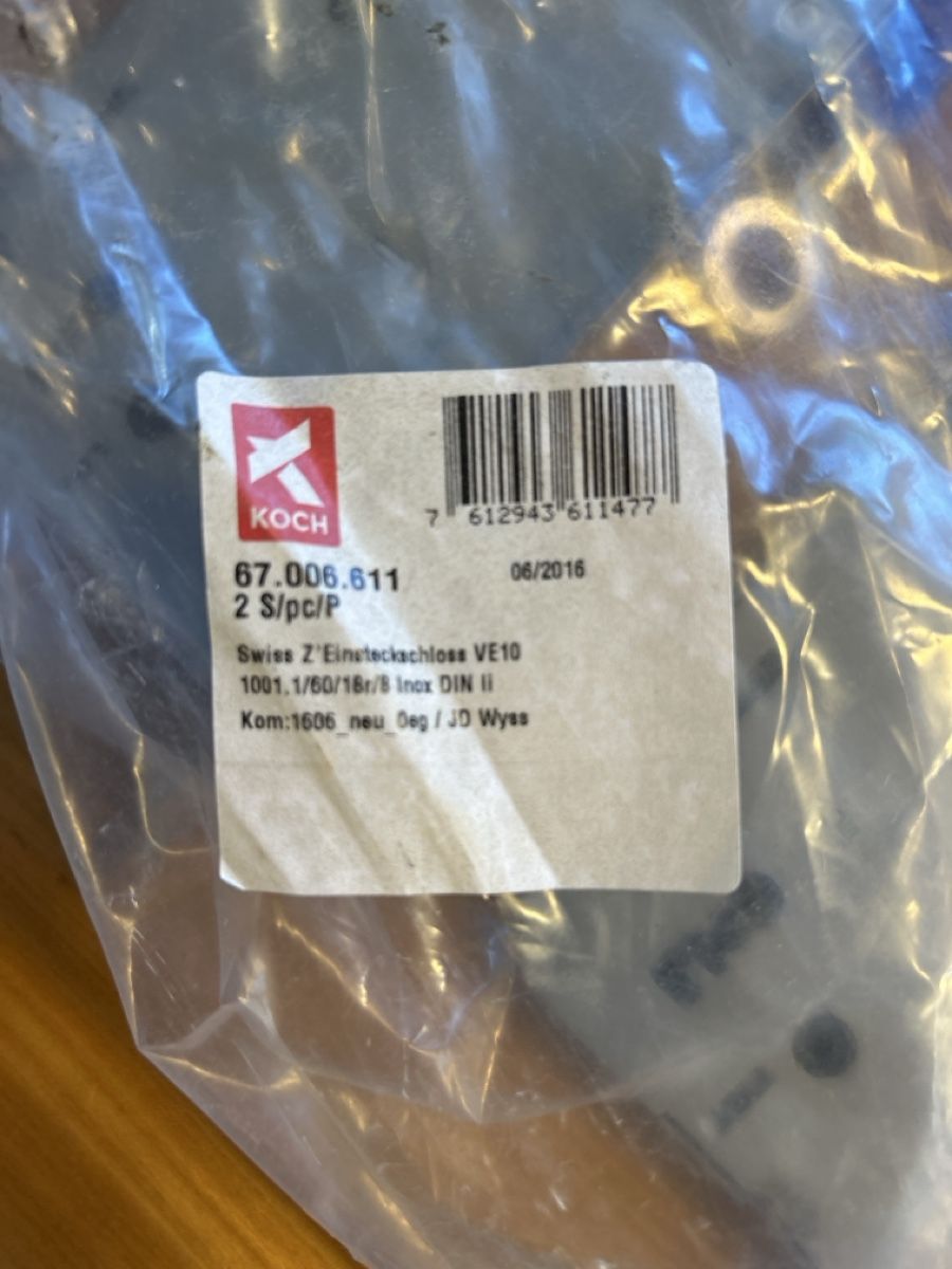 Cadenas: Koch Swiss Einsteckschloss VE10 – Neuf (Voir description) à Wynigen par nawy82 1