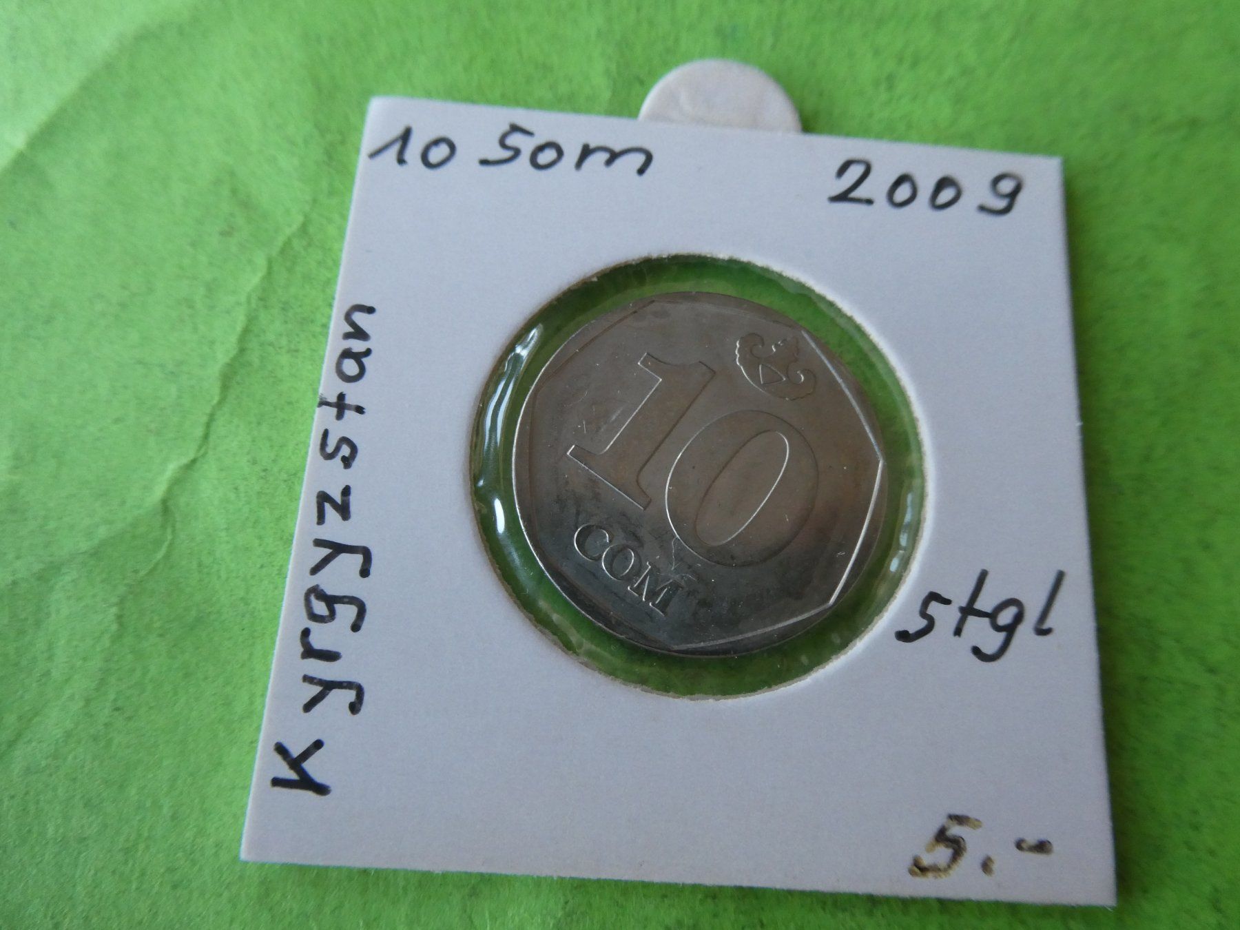 Tutti le monete: Kyrgyzstan 2009, 10 Som   stgl – Nuovo (secondo la descrizione) da Hinterforst venduto da Rohusri