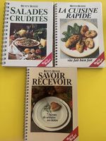 Lot de 3 livres de cuisine vintage "Betty Bossi"