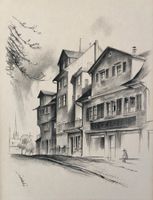 Otto Baumberger      "Häusergruppe am Obern Hirschengraben"