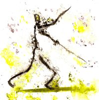 Zeichnung: Running blind