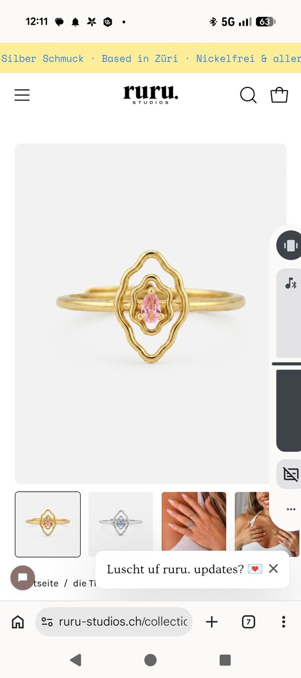 Anelli: Mumu Ring Thronfolge – Nuovo e nell'imballaggio originale da Ebnat-Kappel venduto da Fini1000
