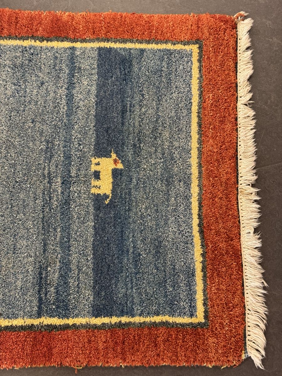 Tappeti: Gabbeh Orientteppich handgeknüpft blau  – Usato da Liestal venduto da galerie_nategh 6