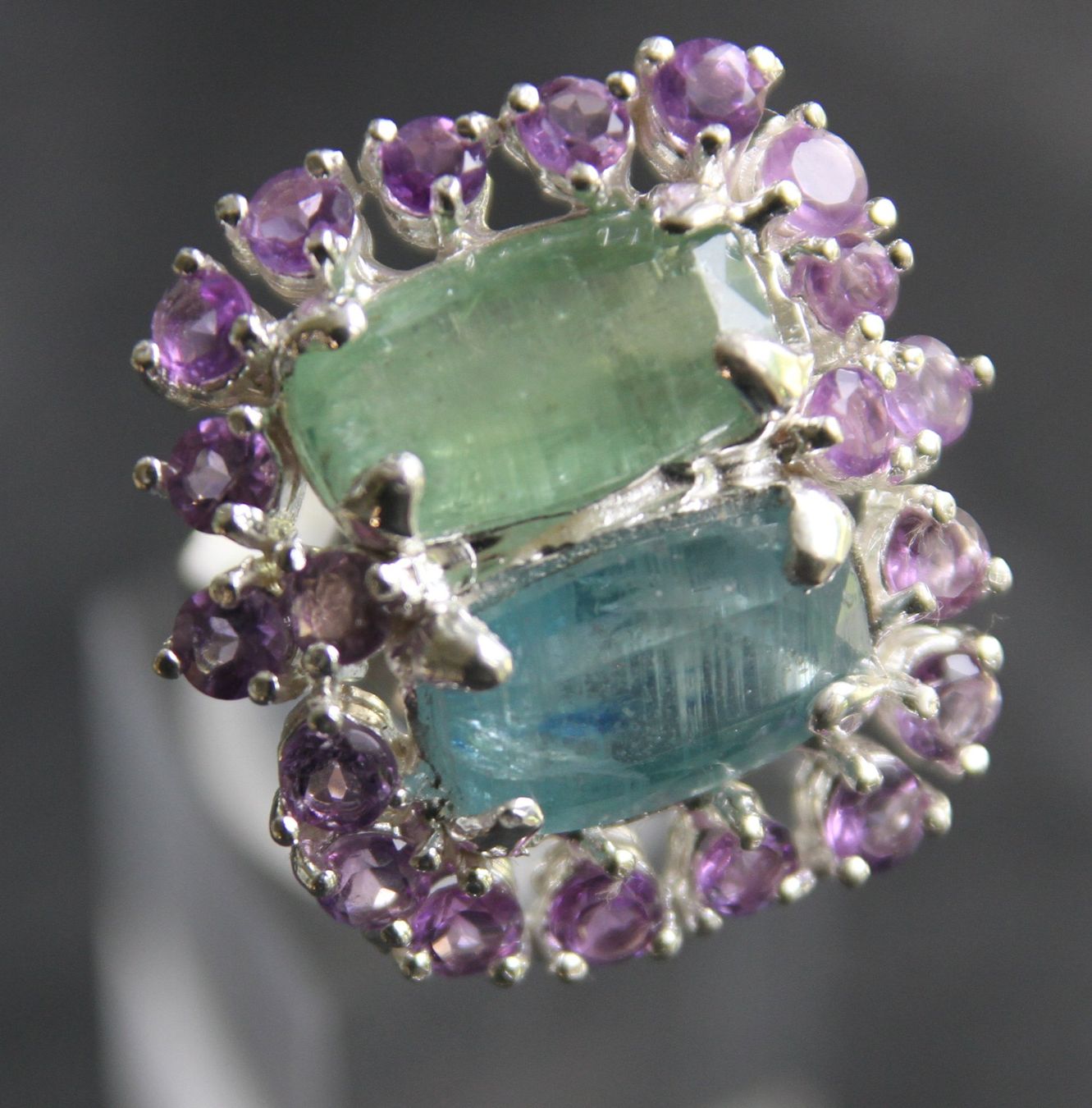 Ringe: Neu: Kyanit Amethyst Ring Schmuck Größe 57 – Neu (gemäss Beschreibung) aus Matten b. Interl von EdelsteineInterlaken 4