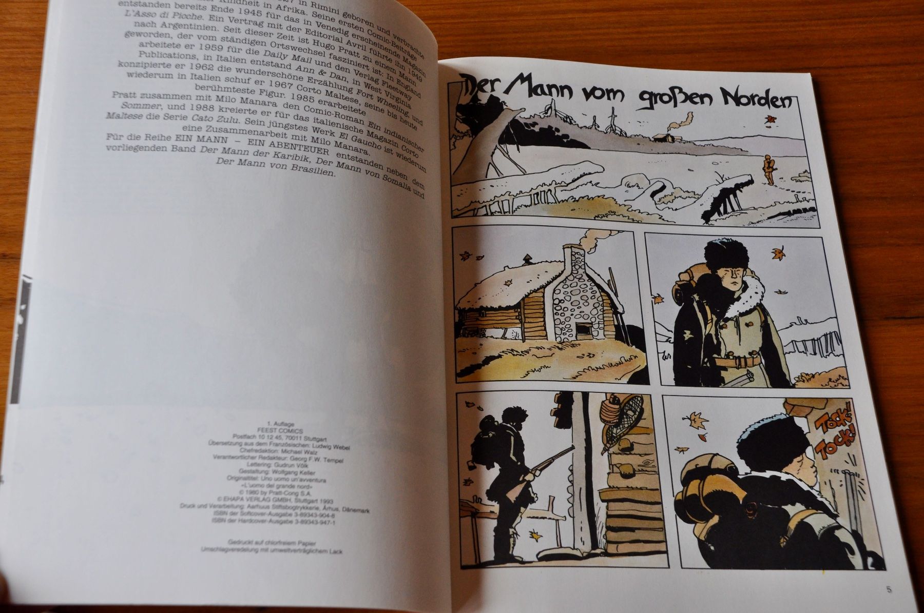 BD: Hugo Pratt: Der Mann aus Kanada, Feest Comics – D'occasion à Basel par fido_mania 2