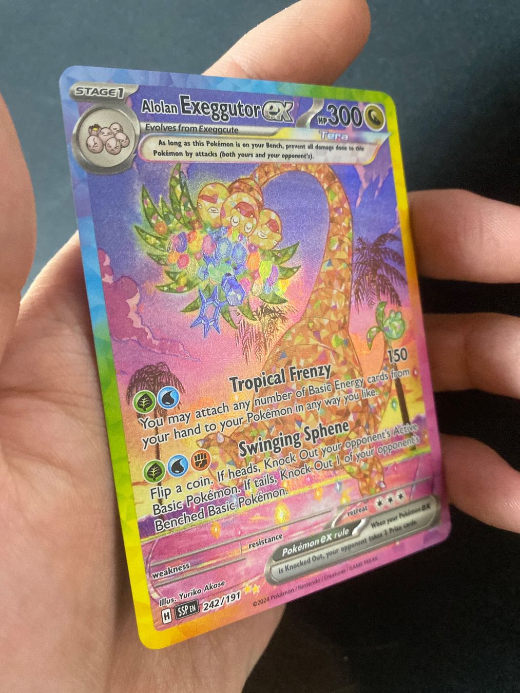 Pokémon Cartes à collectionner: Alolan Exeggutor ex 242 - Kokowei ex - Surging Sparks - EN – Neuf (Voir description) à Hausen AG par Shrade 1