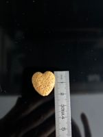 10 Stuck Lavastein Perlen Herzförmige 2 cm Gelb - NEU