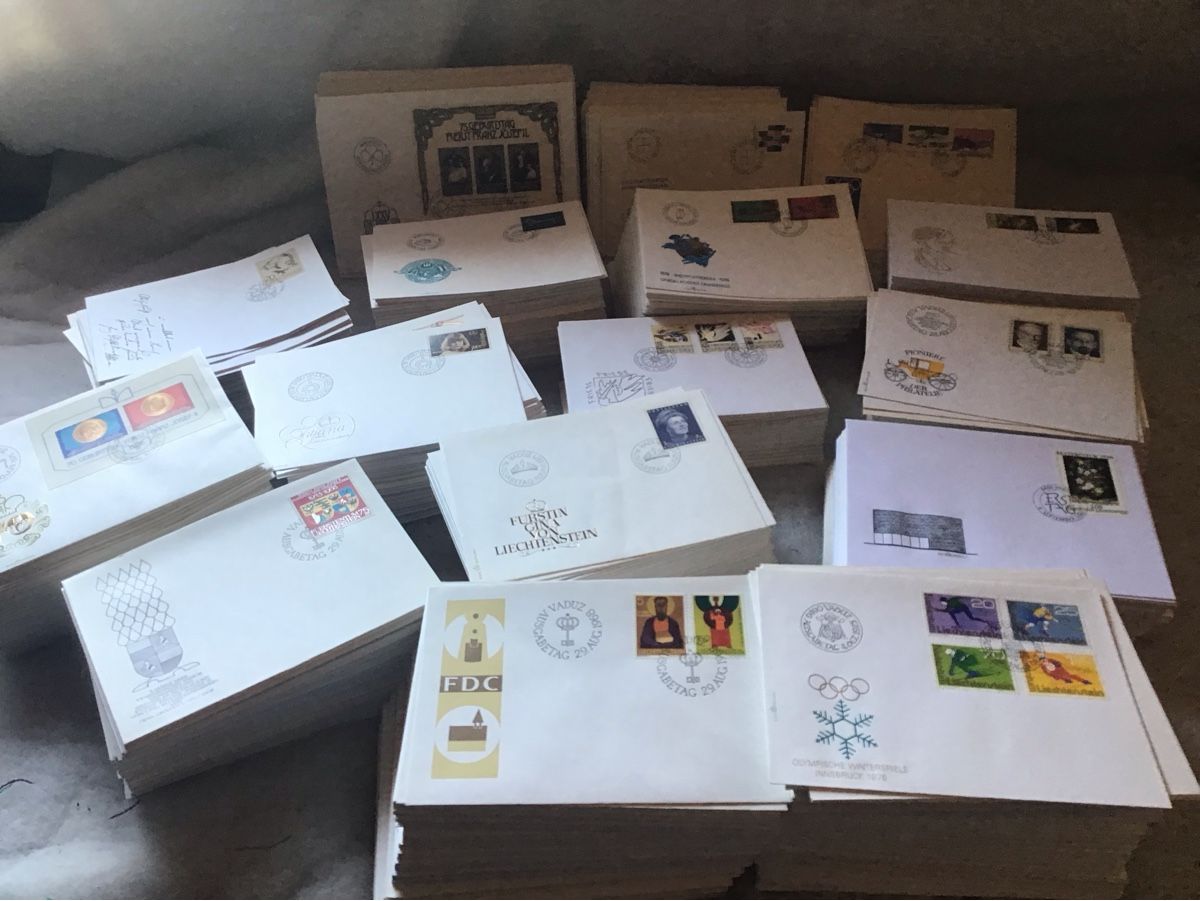 Tutti i francobolli: Briefumschlag Sammlung, FDC, Europa, Liechtenstein, Diverse – Usato da Bazenheid venduto da jud_wk8k