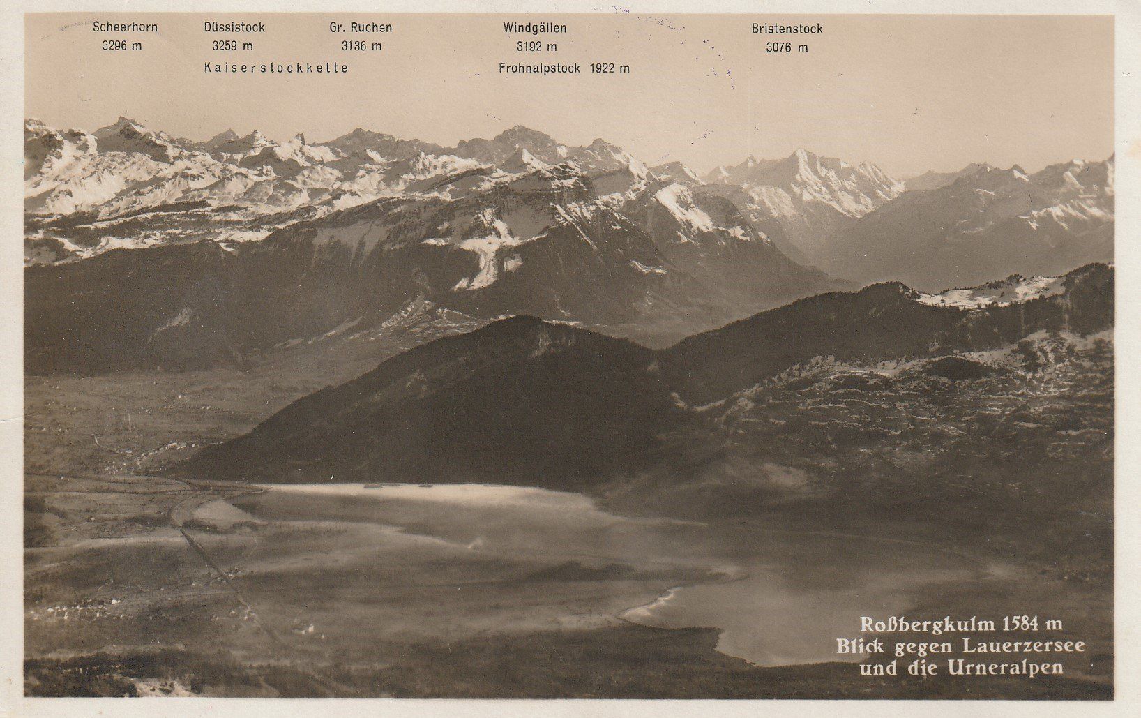 Cartoline postali: AK - Rossbergkulm - gel. 23.8.1934 – Usato da Fribourg venduto da schnalla92