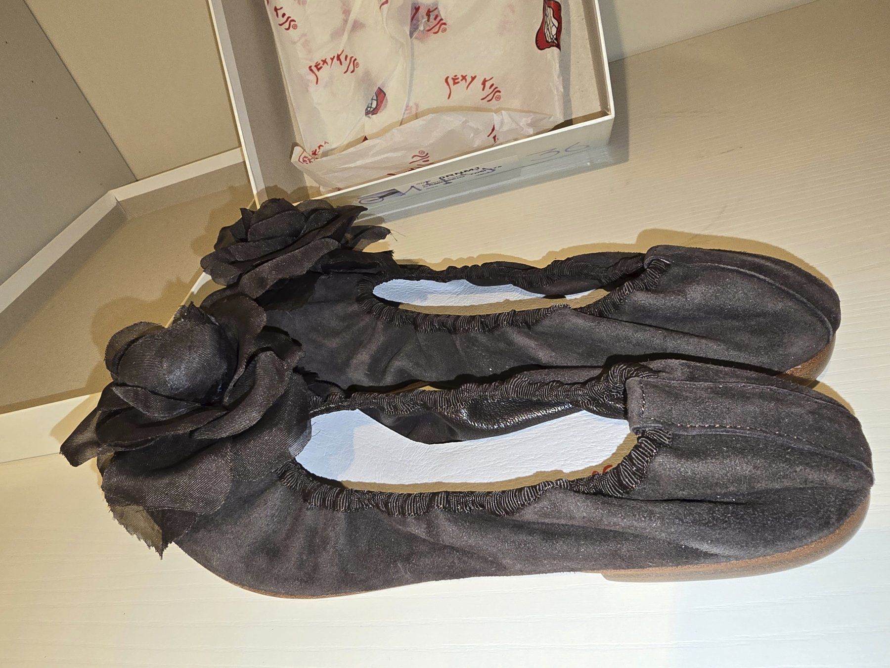 Damenschuhe: Ballerinas Camoscio - EU 36 Echt Leder – Neu und originalverpackt aus Chiasso von Arina888 1
