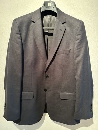 Vogue pour Homme Anzug, Wolle, Grauton, Gr. 50/52, Top!