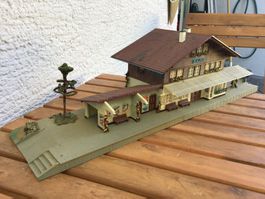 Blausee Bahnhof Modell, Spur H0 Kibri 50er