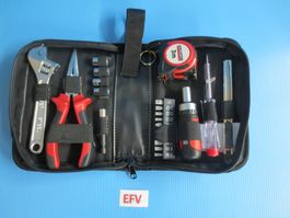 Werkzeugtasche 21 Stk. Rollgabelschlüssel Meter Zange Messer