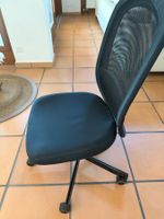 Bürostuhl schwarz Netzrücken Rollen von Ikea