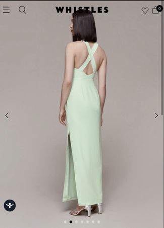 Whistles Mint Maria Maxi Dress, Gr. 42