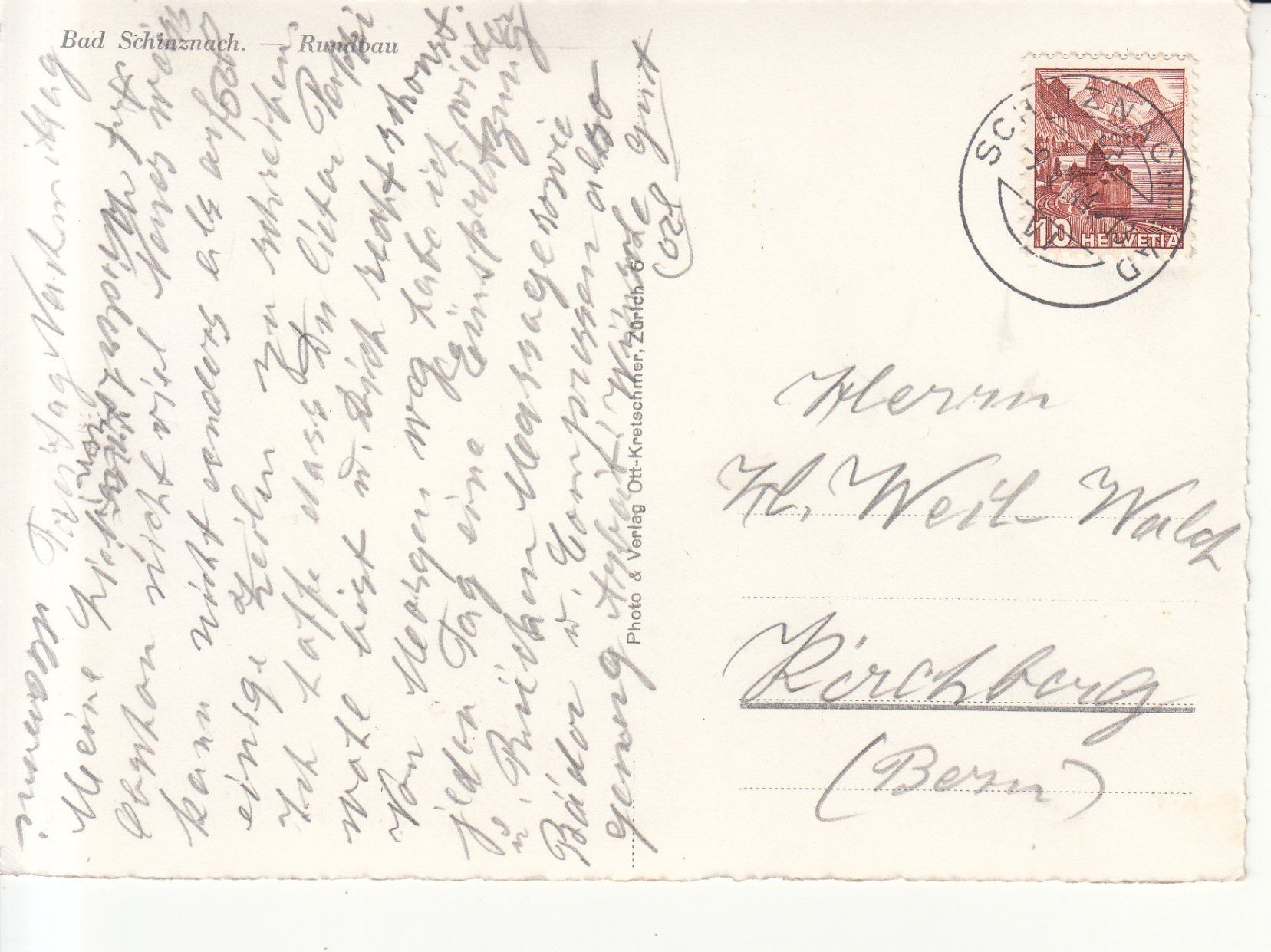 Cartoline postali: Schinznach 1944 – Usato da Bürglen TG venduto da StampGraf 1