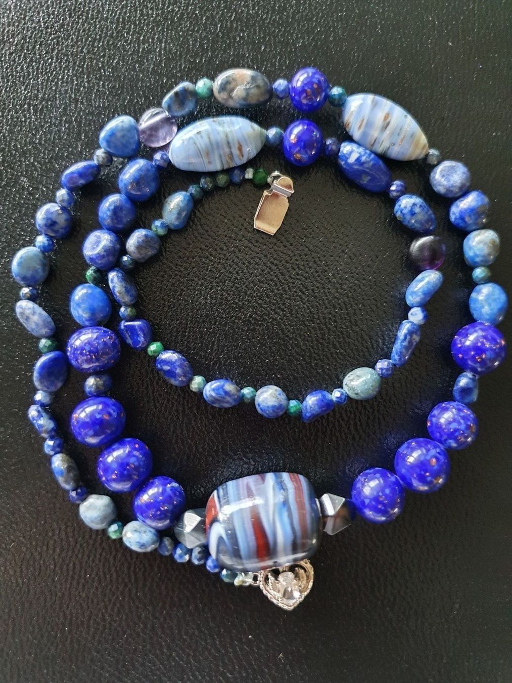 Murano Ketten: Murano glass mit Lapis Lazuli – Neu (gemäss Beschreibung) aus Benglen von Meercat3