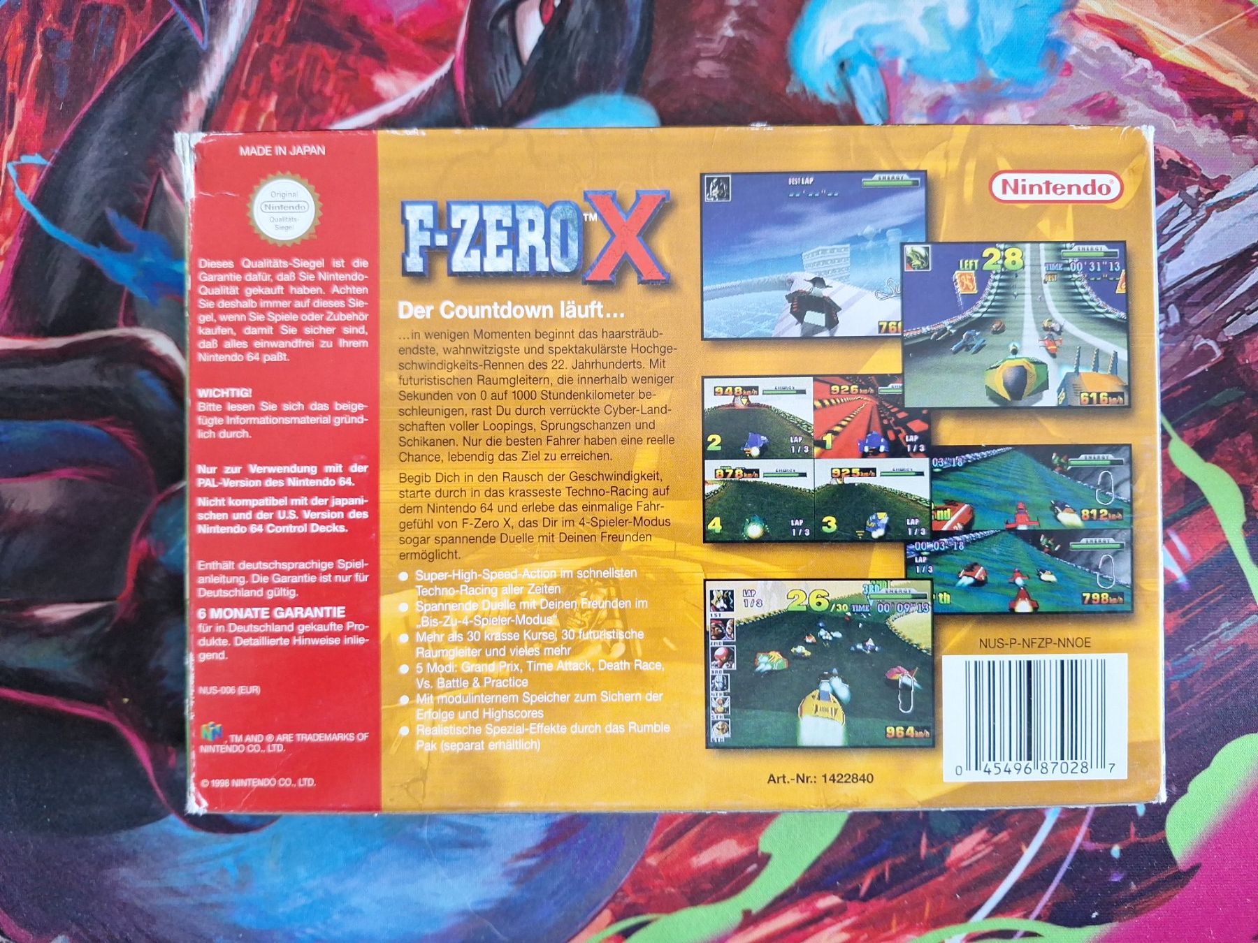 Giochi: F-Zero X + OVP - F Zero - N64 – Usato da Altstätten SG venduto da GGsGameshop 1